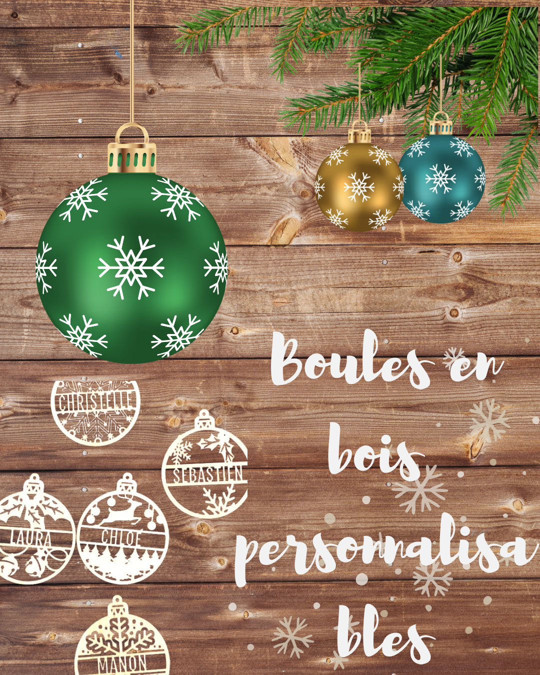 Boule de Noel Personnalisable