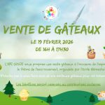 Vente de gâteaux des vacances d’hiver